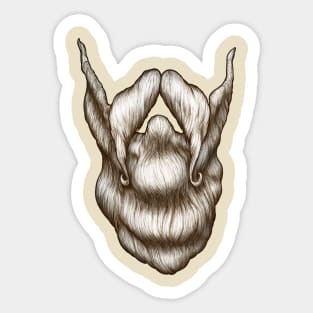 Santa beard Sticker